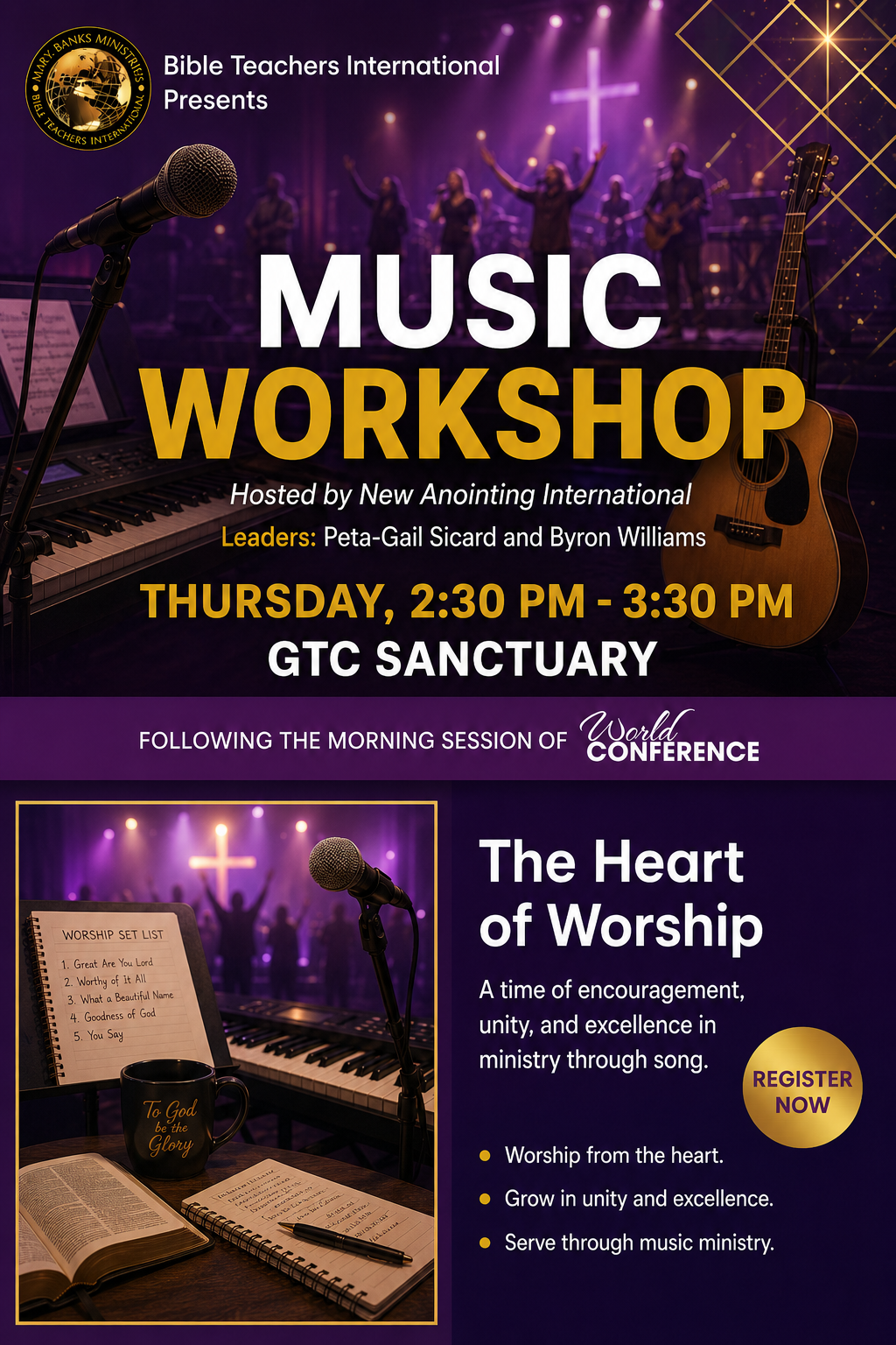 Music Workshop workshop flyer